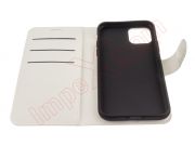 White type book case for Apple iPhone 11, A2221/A2111/A2223